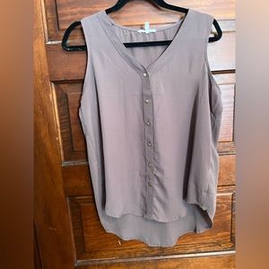 Maurices dress tank top button down size medium